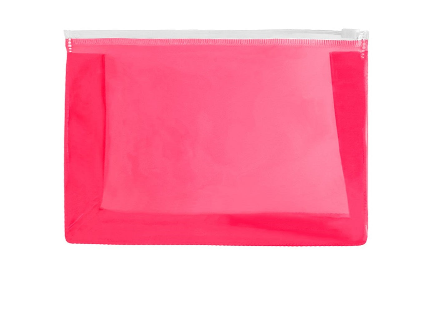 Trousse en PVC rose personnalisée