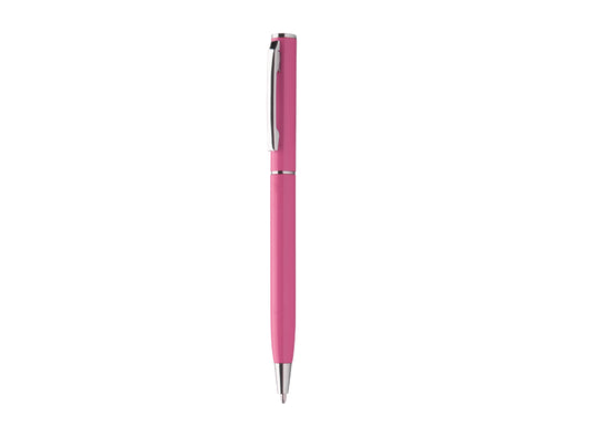 Stylo à bille rose en aluminium