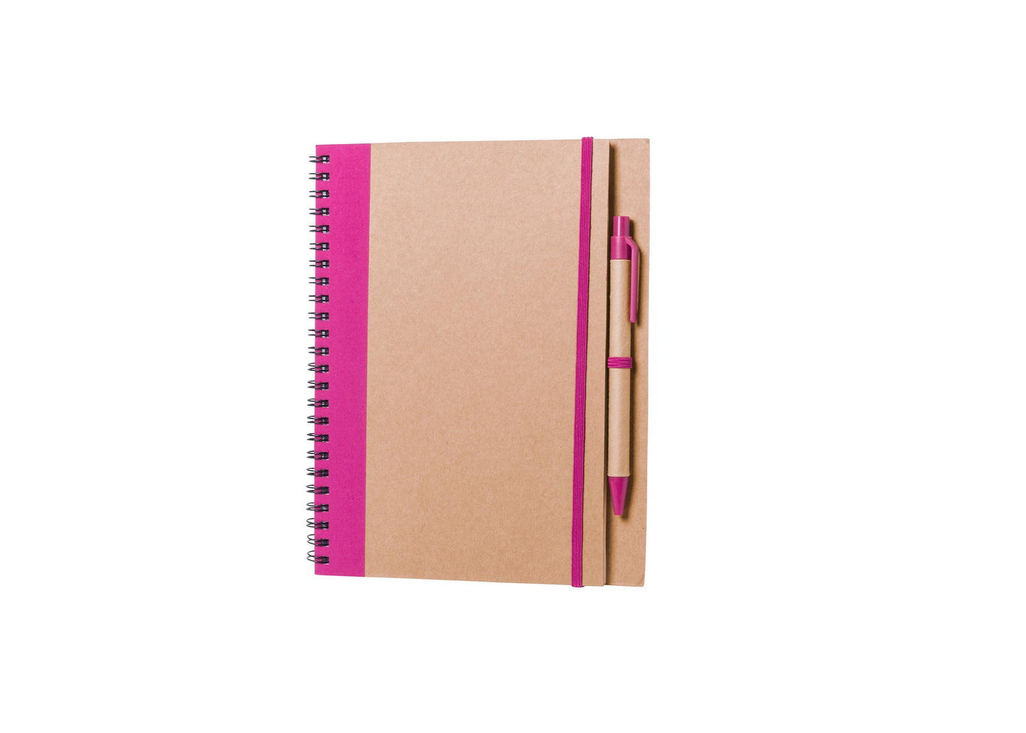 Bloc-notes en papier recyclé rose (60 pages)