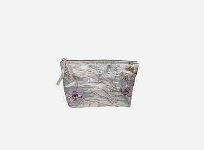 Trousse en satin avec soufflet personnalisée